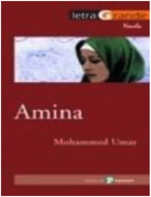 ortada del libro 'Amina', de Mohamed Umar.